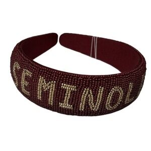 Emerson Street‎ Clothing Co Maroon Beaded Headband Seminole